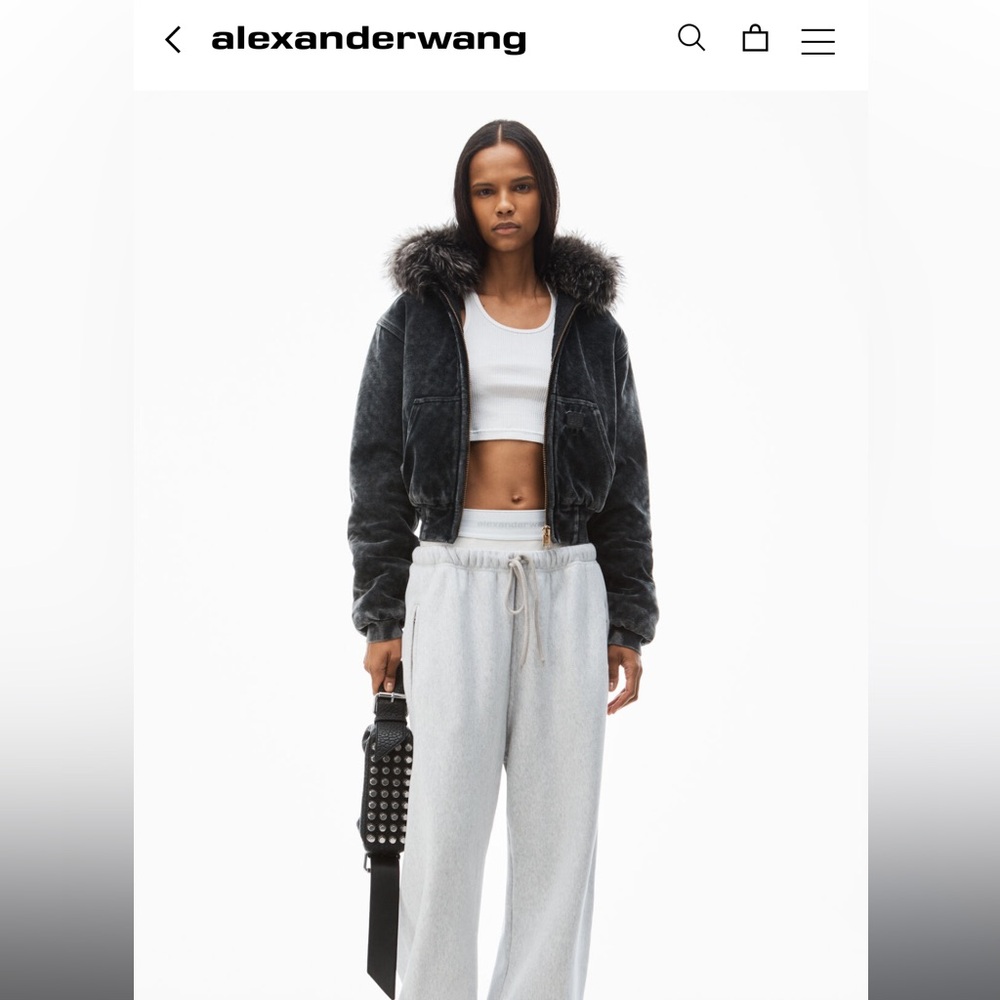 Alexander Wang Light Gray Joggers